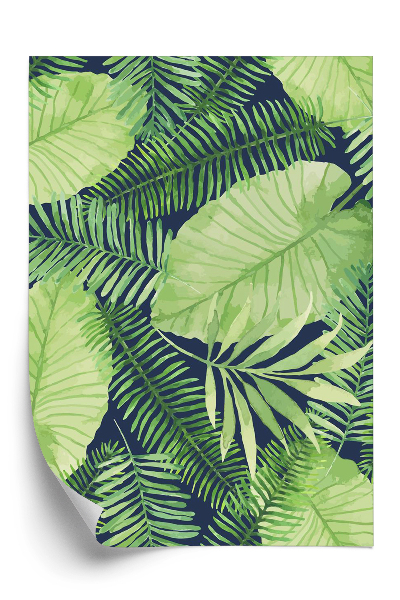 Papier peint Motif de feuilles tropicales