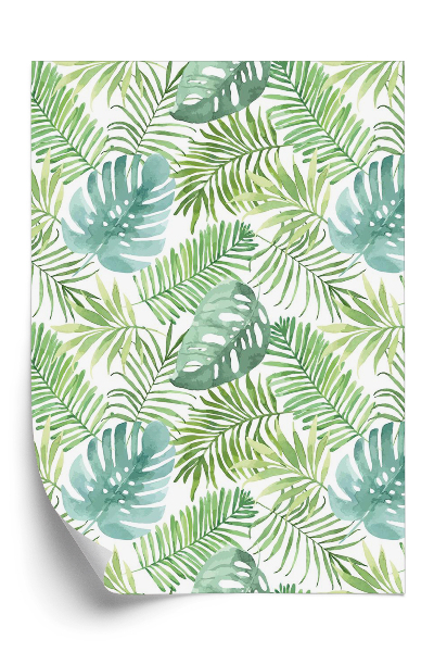 Papier peint Motif de feuilles tropicales