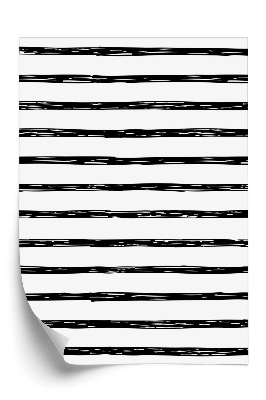 Papier peint Rayures verticales dessinées