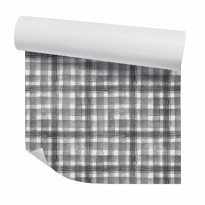 Papier peint Carreaux flous gris et noirs