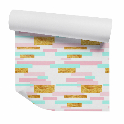 Papier peint Rectangles pastel colorés abstraits