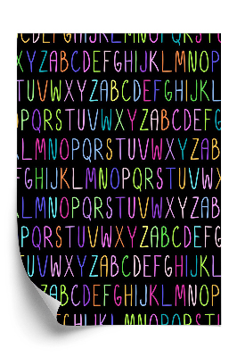 Papier peint Lettres de l'alphabet en couleur