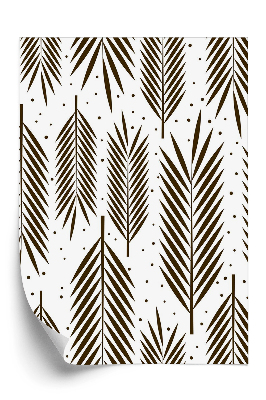 Papier peint Motif uniforme de feuilles de palmier