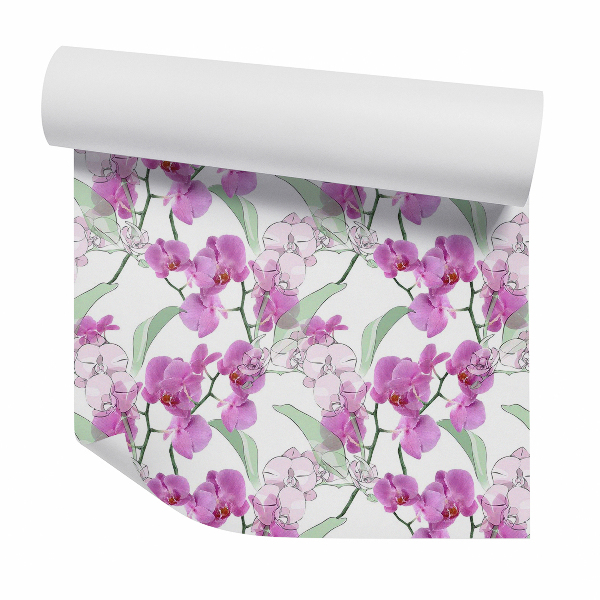 Papier peint Orchidées violettes décoratives