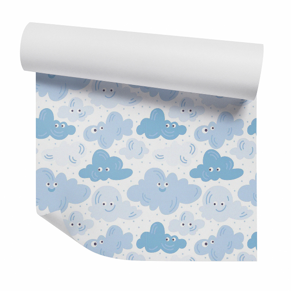 Papier peint Nuages souriants et heureux