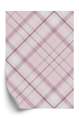 Papier peint Motif à carreaux écossais violet