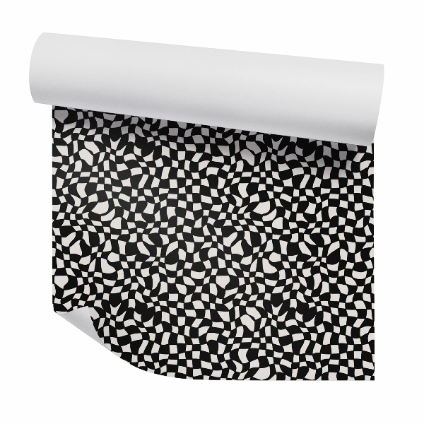 Papier peint Abstraction hypnotique en noir et blanc