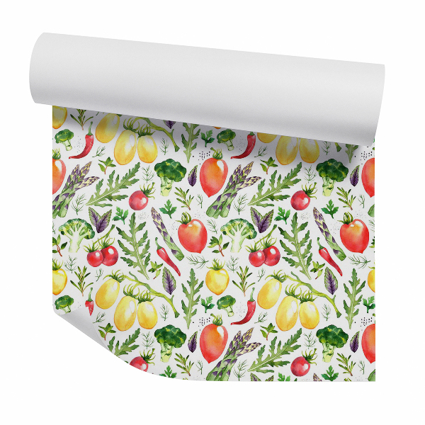 Papier peint Légumes abstraits