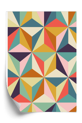 Papier peint Motif géométrique rétro