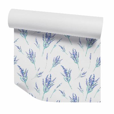 Papier peint Lavande française bleue