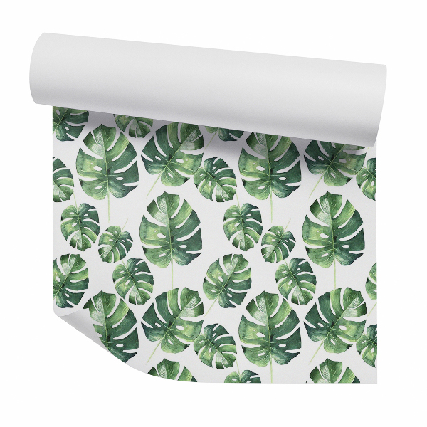 Papier peint Grandes feuilles de monstera