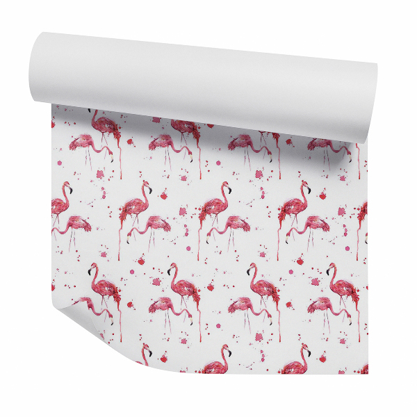 Papier peint Flamants roses fondants