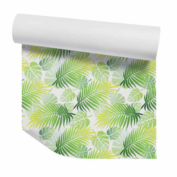 Papier peint Feuilles vertes tropicales