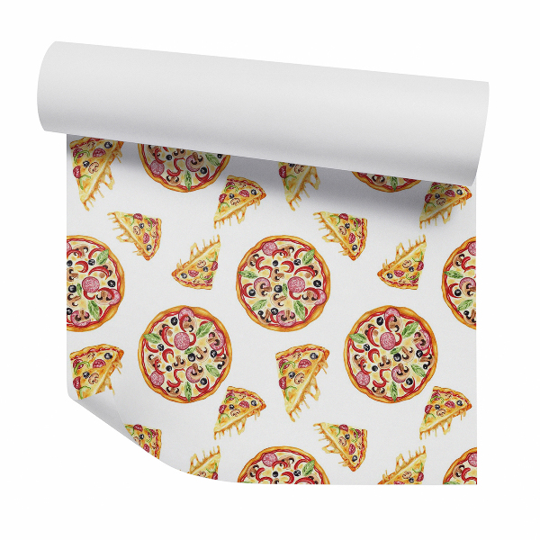 Papier peint Garnitures de pizza savoureuses