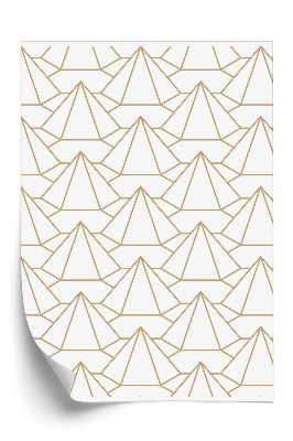 Papier peint Motif géométrique de montagne