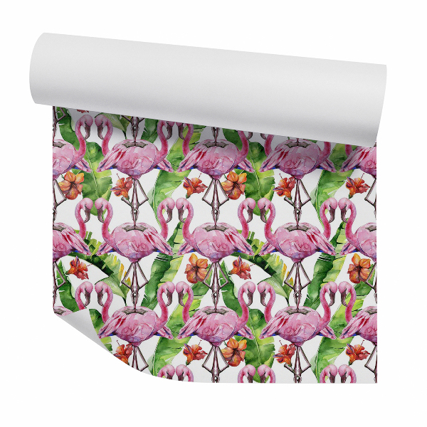 Papier peint Flamands roses abstraits