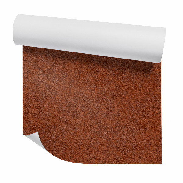 Papier peint Imitation de cuir en toile marron