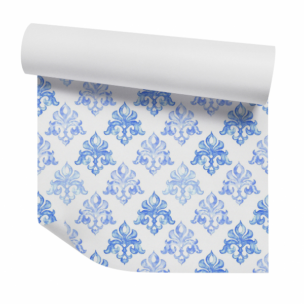 Papier peint Motif décoratif bleu