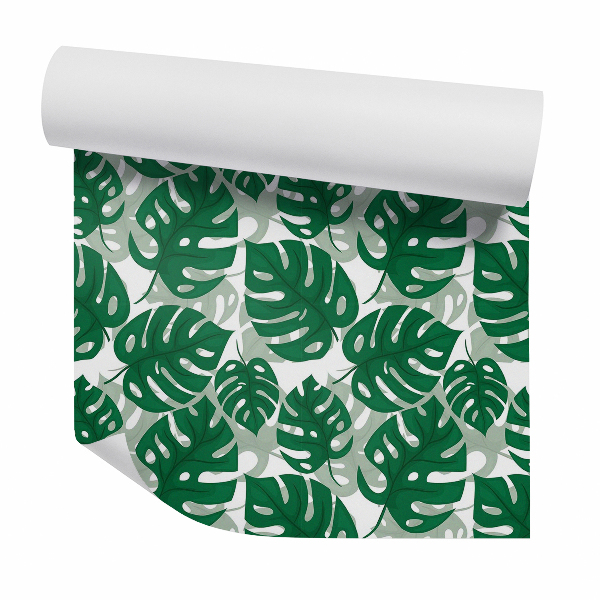 Papier peint Grandes feuilles de monstera