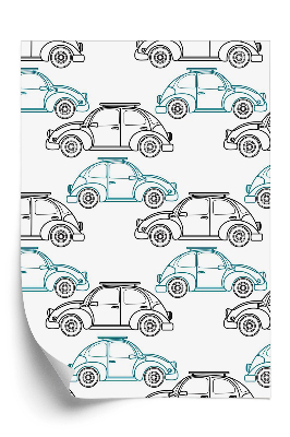 Papier peint Voitures rétro de dessins animés