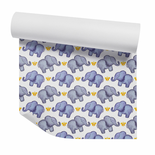 Papier peint Éléphants décoratifs