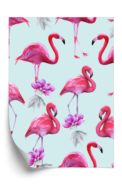 Papier peint Flamants roses