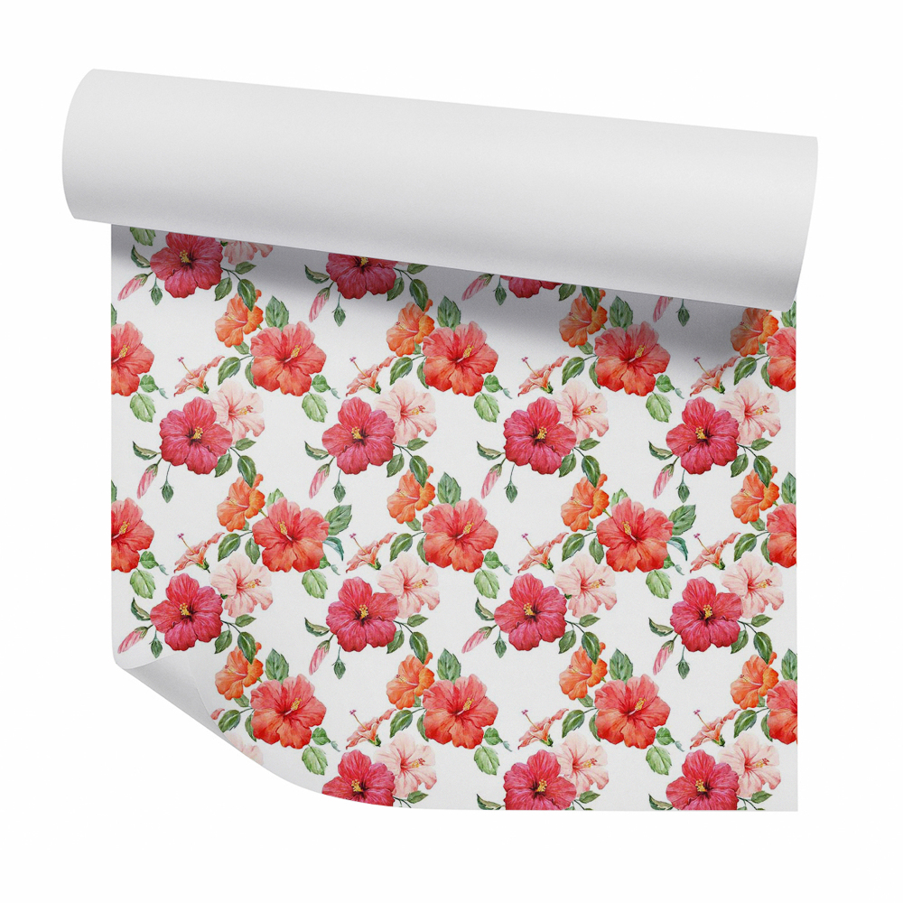 Papier peint Fleurs d'hibiscus tropicales