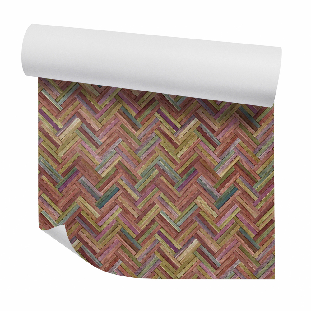 Papier peint Panneaux en bois marron délavé