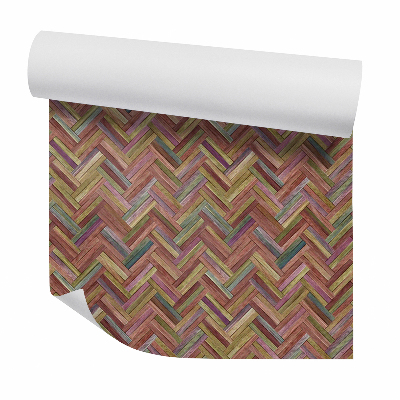 Papier peint Panneaux en bois marron délavé