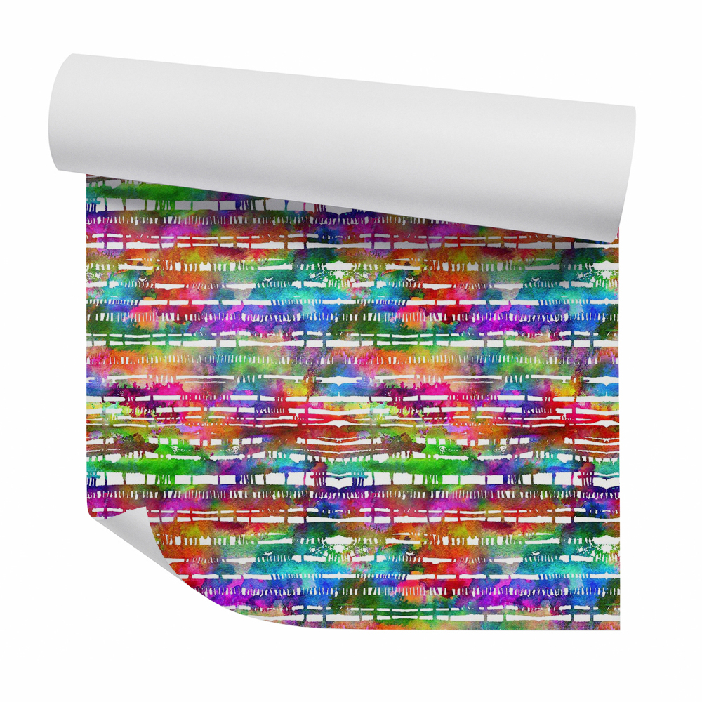 Papier peint Abstraction décorative horizontale colorée