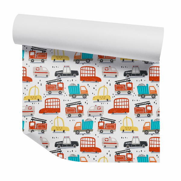 Papier peint Voitures ambulance taxi pour enfants