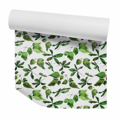 Papier peint Feuilles vertes décoratives