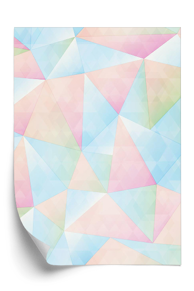 Papier peint Triangles de couleur pastel