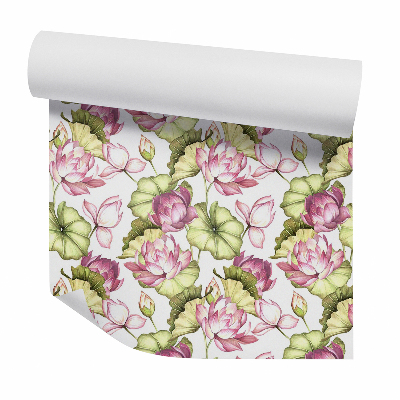 Papier peint Belles fleurs de lotus