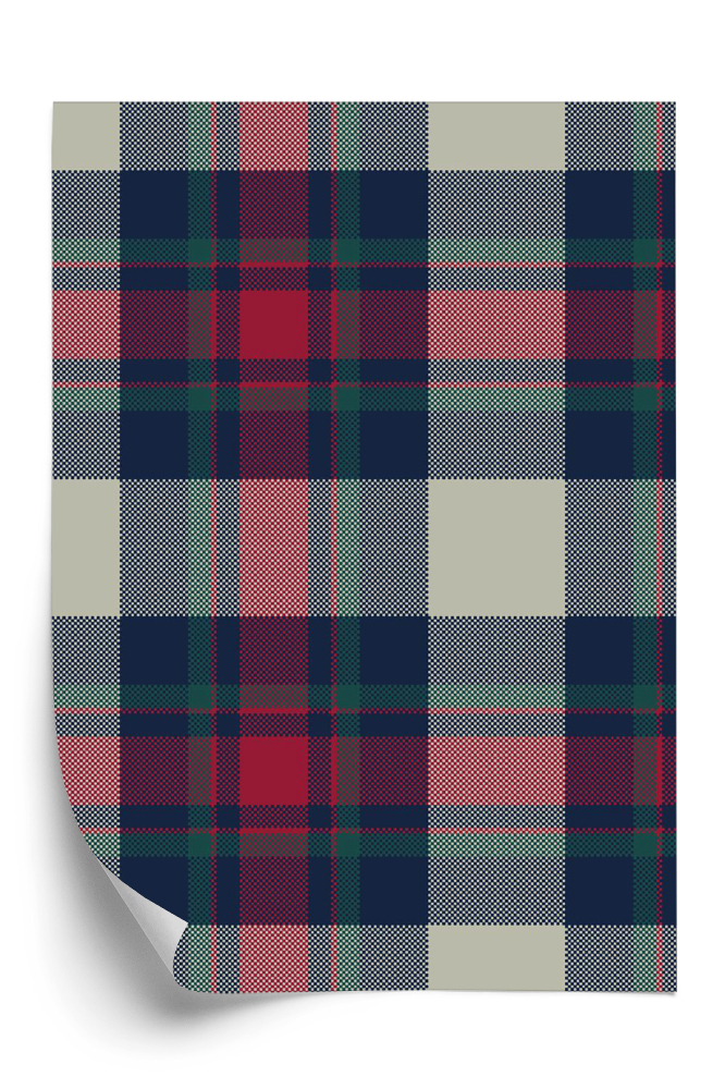 Papier peint Motif classique de tartan à carreaux écossais