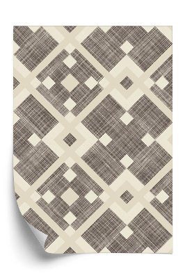 Papier peint Scotch à carreaux gris