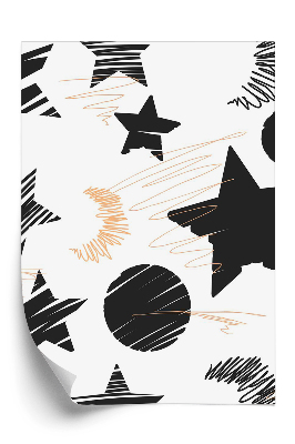 Papier peint Étoiles et lunes