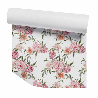 Papier peint Fleurs fleuries pivoines