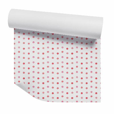 Papier peint Points rouges pastel