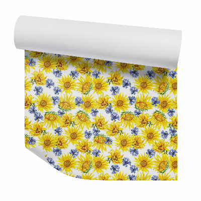 Papier peint Tournesols à motifs floraux