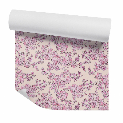 Papier peint Motif japonais de fleurs