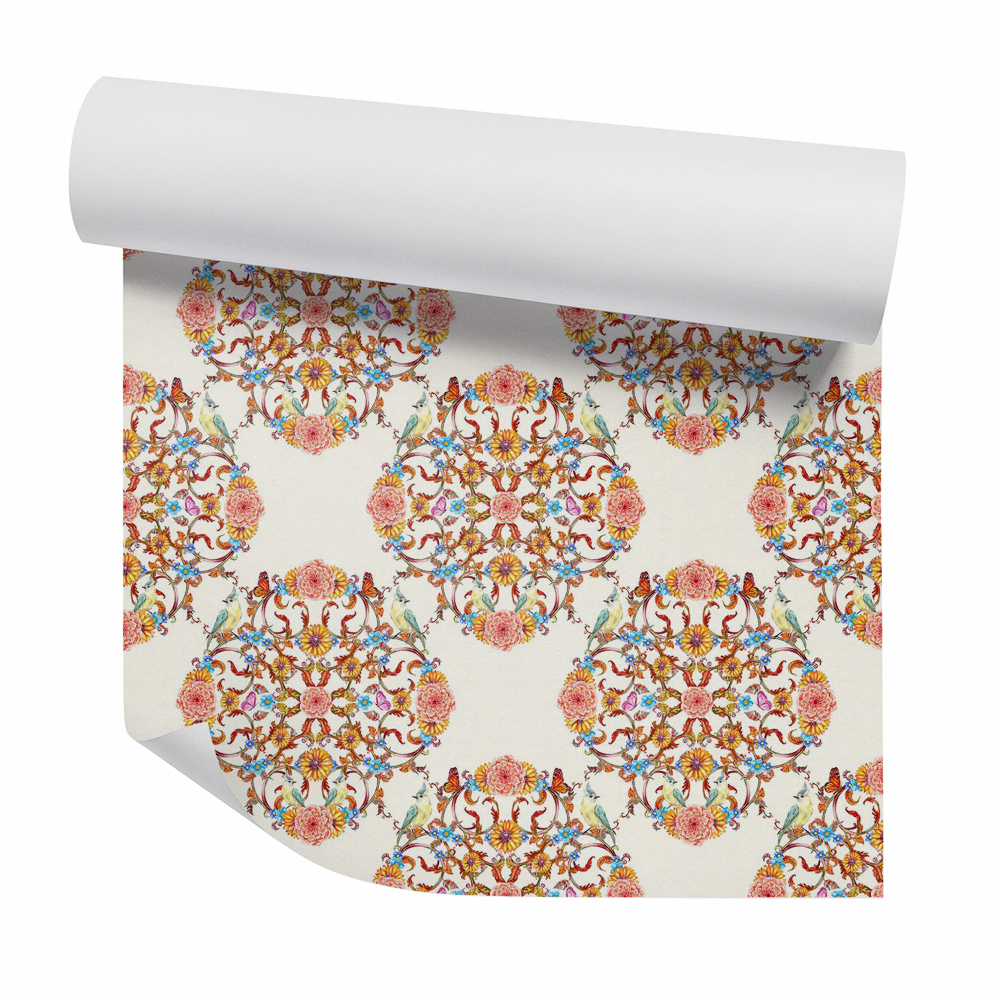 Papier peint Tournesols décoratifs abstraits