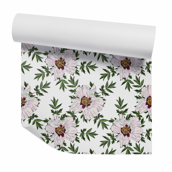 Papier peint Fleurs blanches avec brindilles