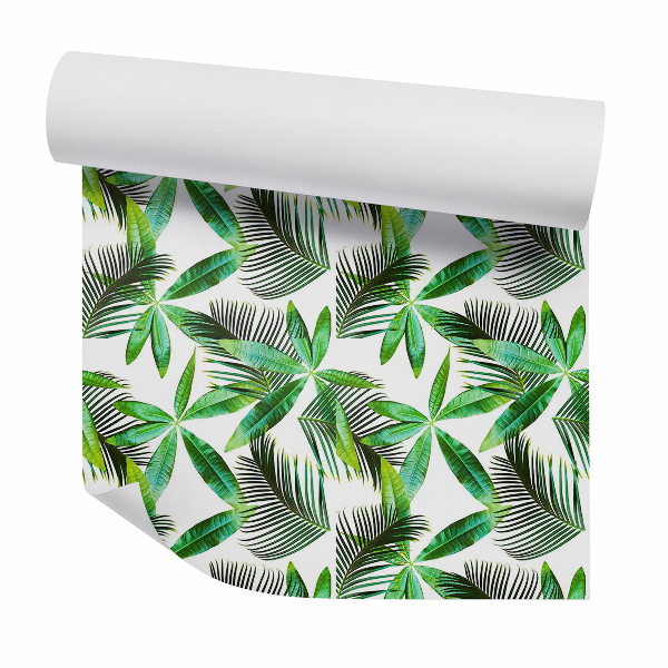 Papier peint Feuilles tropicales vertes