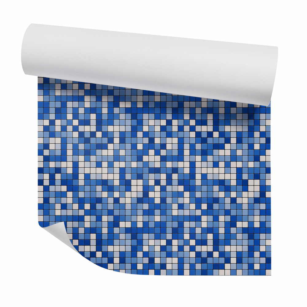 Papier peint Texture carrelée bleu clair