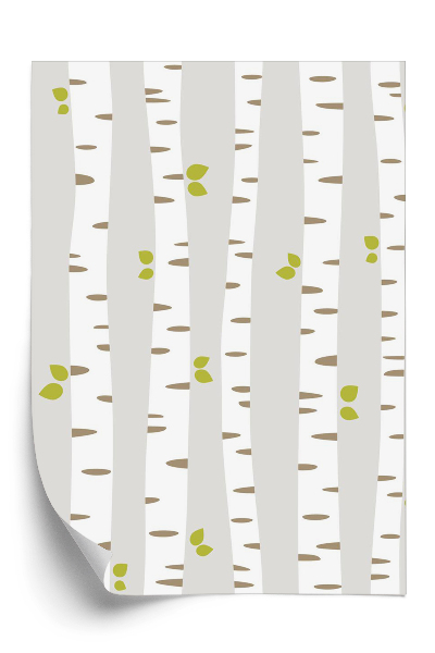 Papier peint Motif d'arbres en forêt