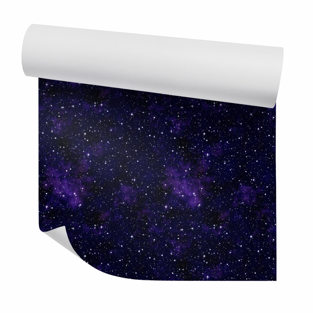Papier peint Étoiles cosmos violettes