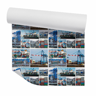 Papier peint Vue d'une cour de carrés