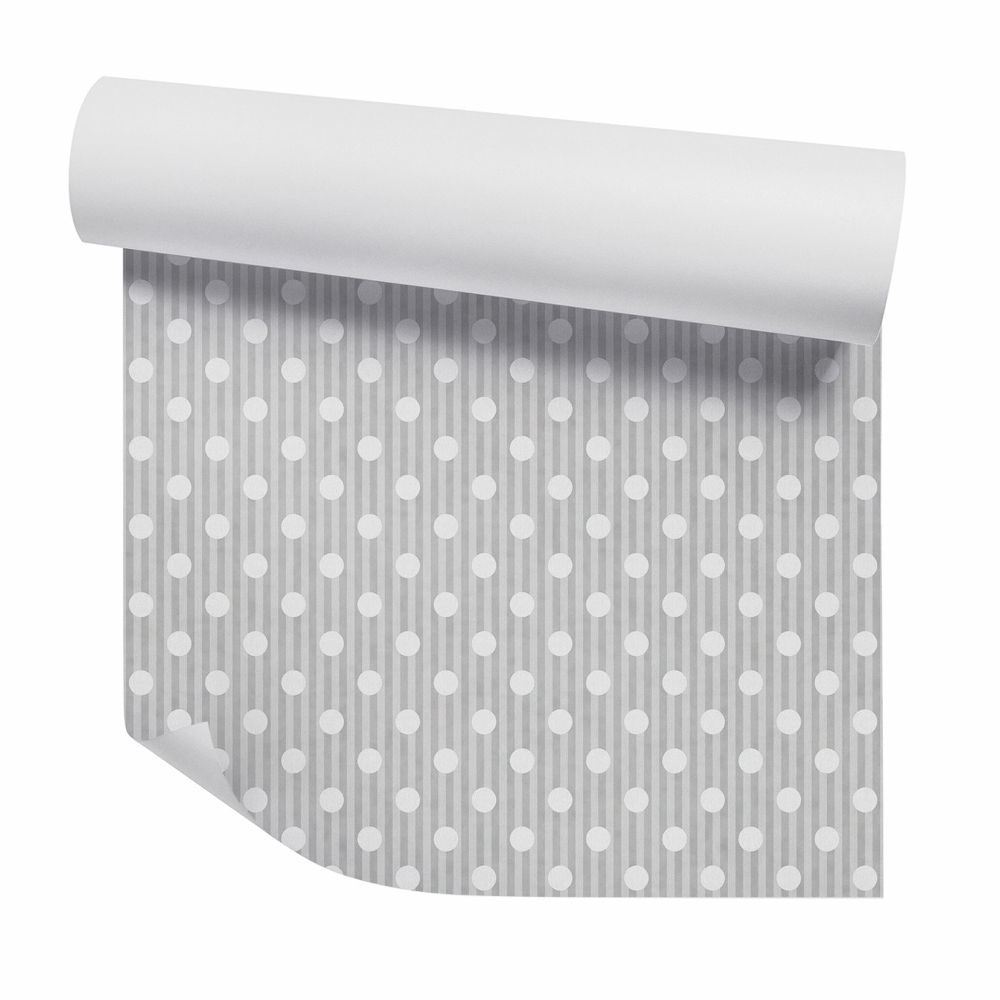 Papier peint Points blancs sur fond gris