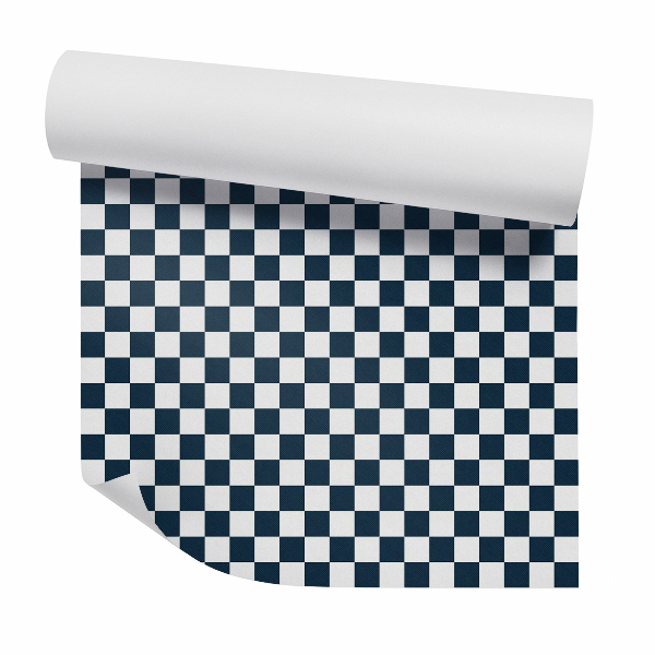 Papier peint Motif dense en damier noir et blanc